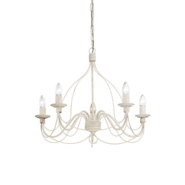Φωτιστικό Οροφής Corte 005881 64x75/105cm 5xE14 40W White Ideal Lux