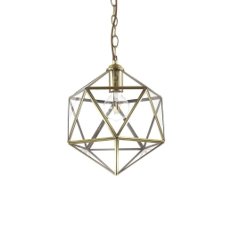 Φωτιστικό Οροφής Deca 168852 28x63/150cm 1xE27 60W Gold Ideal Lux