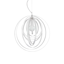 Φωτιστικό Οροφής Disco 103723 46x50/259cm 1xE27 60W White Ideal Lux