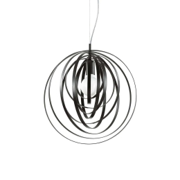 Φωτιστικό Οροφής Disco 114262 46x50/259cm 1xE27 60W Black Ideal Lux