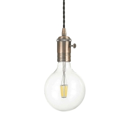 Φωτιστικό Οροφής Doc 163123 10x14,5/223,5cm 1xE27 60W Copper Ideal Lux