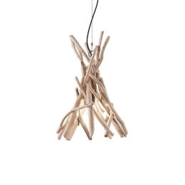 Φωτιστικό Οροφής Driftwood 129600 35x65/130cm 1xE27 60W Natural Ideal Lux