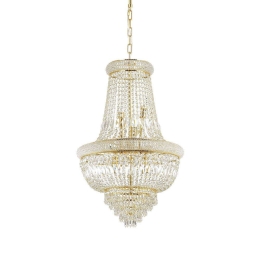 Φωτιστικό Οροφής Dubai 207216 52x98/190cm 10xE14 40W Gold Ideal Lux
