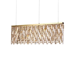 Φωτιστικό Οροφής Elisir 200071 100x48,5/134x5,5cm 8xG9 40W Gold Ideal Lux