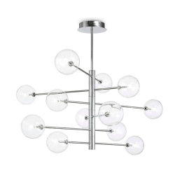 Φωτιστικό Οροφής Equinoxe 200118 124x90,5cm 2W Chrome Ideal Lux