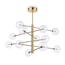Φωτιστικό Οροφής Equinoxe 200125 124x90,5cm 2W Gold Ideal Lux