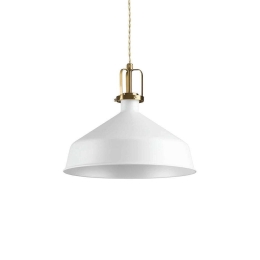 Φωτιστικό Οροφής Eris 238135 33x39/215cm 1xE27 60W White Ideal Lux
