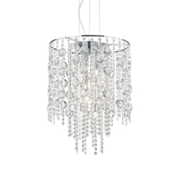 Φωτιστικό Οροφής Evasione 044774 41x46/255cm 8xG9 40W Chrome Ideal Lux