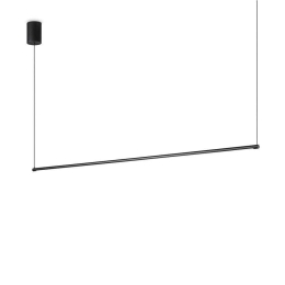 Φωτιστικό Οροφής-Ράγα Essence 285092 126x12/150x1,5cm LED 17W 3000K Black Ideal Lux