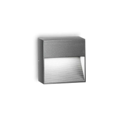 Φωτιστικό Τοίχου Down 122045 8,5x8,5x5cm 1xG9 28W Anthracite Ideal Lux