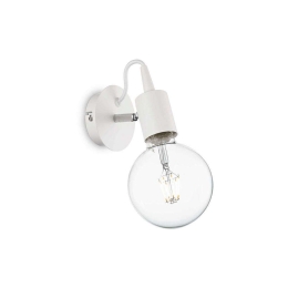 Φωτιστικό Τοίχου Edison 138374 12x27x25cm 1xE27 60W White Ideal Lux