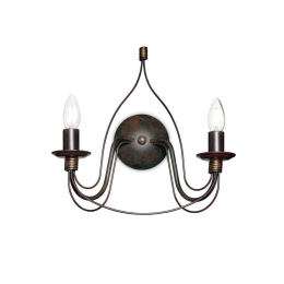 Φωτιστικό Τοίχου-Απλίκα Corte 057200 36x37x20,5cm 2xE14 40W Bronze Ideal Lux