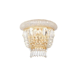 Φωτιστικό Τοίχου-Απλίκα Dubai 201023 25x23x15cm 2xE14 40W Gold Ideal Lux