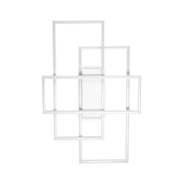 Πλαφονιέρα Frame Rettangolo 230726 62,5x6x41cm LED 31W 3000K White Ideal Lux