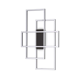 Πλαφονιέρα Frame Rettangolo 270661 62,5x6x41cm LED 31W 3000K Black Ideal Lux