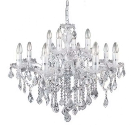 Φωτιστικό Οροφής-Πολυέλαιος Florian 035604 72x87/120cm 12xE14 Chrome Ideal Lux