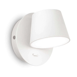Φωτιστικό Τοίχου-Απλίκα Gim 167152 12x12x12cm LED 6W 3000K White Ideal Lux