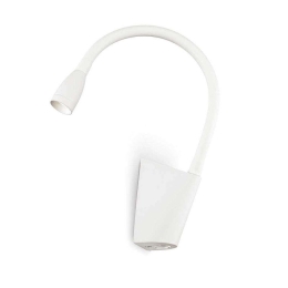 Φωτιστικό Τοίχου-Απλίκα Goose 142708 6x18,5x30cm LED 3W 3000K White Ideal Lux