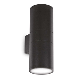 Φωτιστικό Τοίχου-Απλίκα Gun 092317 11x31x15cm 2xE27 60W IP54 Black Ideal Lux