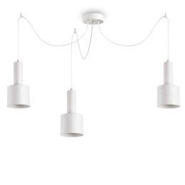 Φωτιστικό Οροφής Holly 231587 60x37/230x24cm 3xE27 60W White Ideal Lux