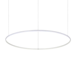 Φωτιστικό Οροφής Hulahoop 258751 100,5x17/212cm LED 46W 3000K White Ideal Lux