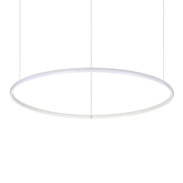 Φωτιστικό Οροφής Hulahoop 258768 81,5x17/212cm LED 41W 3000K White Ideal Lux