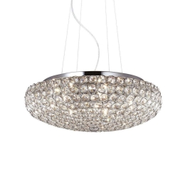 Φωτιστικό Οροφής King 087979 46x40/120cm 7xG9 40W Chrome Ideal Lux