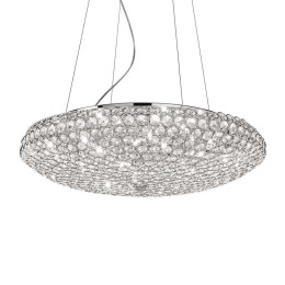 Φωτιστικό Οροφής King 088013 65x40/120cm 12xG9 40W Chrome Ideal Lux