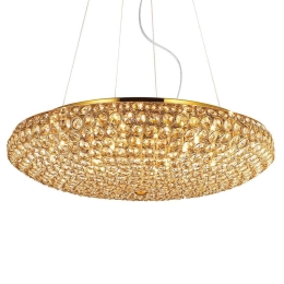 Φωτιστικό Οροφής King 088020 65x40/120cm 12xG9 40W Gold Ideal Lux