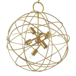 Φωτιστικό Οροφής Konse 156026 60x102/174cm 6xE27 60W Gold Ideal Lux