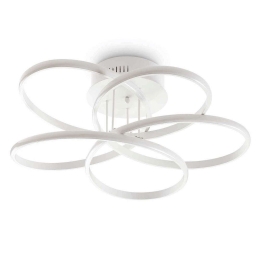 Φωτιστικό Οροφής-Πλαφονιέρα Karol 227825 65x18cm LED 78W 4000K White Ideal Lux