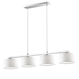 Φωτιστικό Οροφής-Ράγα Hilton 075495 93x22/100x18cm 4xG9 40W White Ideal Lux