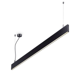 Φωτιστικό Οροφής-Ράγα Linus 241975 120x13/159,5x2cm LED 34W 3000K Black Ideal Lux
