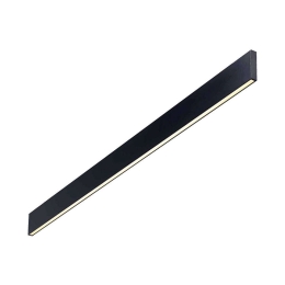 Φωτιστικό Τοίχου Linus 242019 120x9,5x2cm LED 32W 3000K Black Ideal Lux