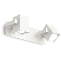 Φωτιστικό Τοίχου-Απλίκα Mouse 073545 34x8x14cm 2xGU10 50W IP20 White Ideal Lux