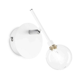 Φωτιστικό Τοίχου-Απλίκα Maracas 200378 10x20x12,5cm 1xG4 2W White Ideal Lux