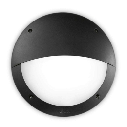 Φωτιστικό Τοίχου Lucia-2 096698 30x9cm 1xE27 23W IP66 Black Ideal Lux