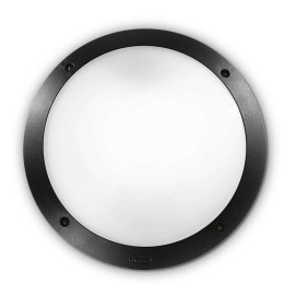 Φωτιστικό Τοίχου Lucia-1 096674 30x9cm 1xE27 23W IP66 Black Ideal Lux