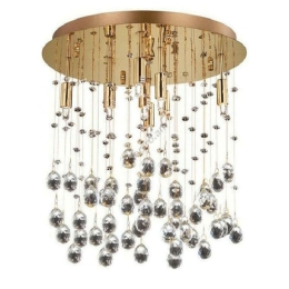 Φωτιστικό Οροφής-Πλαφονιέρα Moonlight 094663 26x20cm 5xG9 40W Gold Ideal Lux