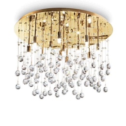 Φωτιστικό Οροφής-Πλαφονιέρα Moonlight 082783 60x36cm 12xG9 40W Gold Ideal Lux
