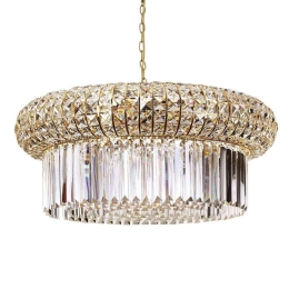 Φωτιστικό Οροφής Nabucco 237800 70x39/144cm 16xE14 40W Gold Ideal Lux
