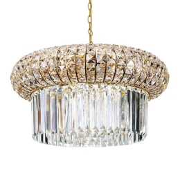 Φωτιστικό Οροφής Nabucco 237794 60x42/147cm 12xE14 40W Gold Ideal Lux