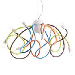 Φωτιστικό Οροφής Multiflex 141909 60x80/160cm 8xE14 40W Multi Ideal Lux