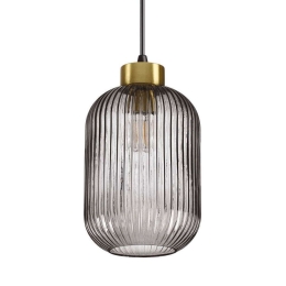 Φωτιστικό Οροφής Mint-1 237442 14x29,5/238,5cm 1xE27 60W Smoke Ideal Lux