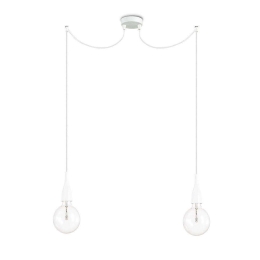 Φωτιστικό Οροφής Minimal 112718 160x60/150x12cm 2xE27 60W White Ideal Lux