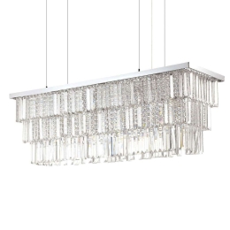 Φωτιστικό Οροφής Martinez 166360 103x70/132x30,5cm 8xE14 40W Chrome Ideal Lux