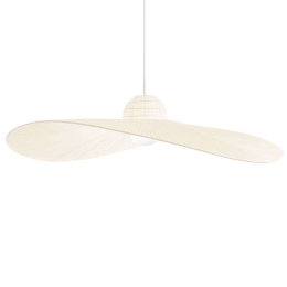 Φωτιστικό Οροφής Madame 219875 110x43/145cm 1xE27 60W Ivory Ideal Lux