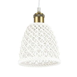Φωτιστικό Οροφής Lugano 206820 16x27/236cm 1xE27 60W White Ideal Lux