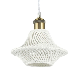 Φωτιστικό Οροφής Lugano 206806 21x24/233cm 1xE27 60W White Ideal Lux