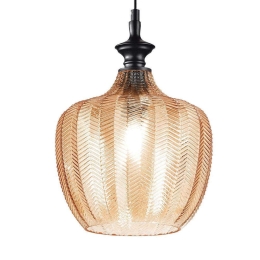 Φωτιστικό Οροφής Lord 263656 23x48/275cm 1xE27 60W Amber Ideal Lux